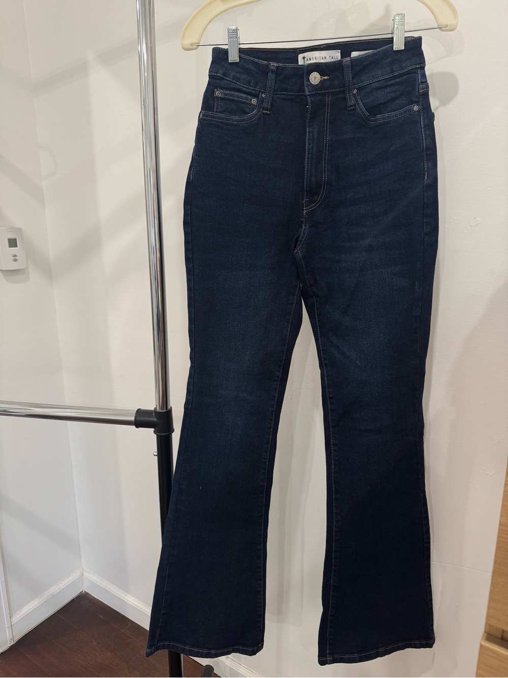 American Tall Navy Dark Wash Flared Jeans